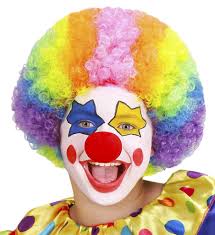 Попытка отца порадовать сына выступлением в костюме клоуна. Kinder Clown Perucke Perucke Kaufland De