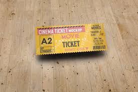 Cinema Ticket Mockup Cinema Ticket Cinema Ticket