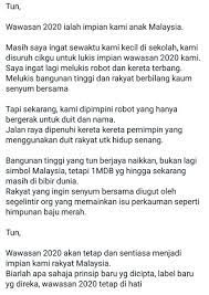 Wawasan 2020 or vision 2020 is a malaysian ideal introduced by the fourth and seventh prime minister of malaysia, mahathir mohamad during the tabling of the sixth malaysia plan in 1991. Syed Saddiq On Twitter Kisah Wawasan 2020 Tun M Vs Tn50 Ds Najib