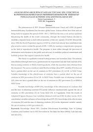 Hiv (human immunodeficiency virus) adalah virus yang menyerang sistem kekebalan tubuh yang selanjutnya melemahkan kemampuan tubuh melawan infeksi dan penyakit. Https Media Neliti Com Media Publications 101060 Id Analisis Pengaruh Pengetahuan Tentang Hi Pdf
