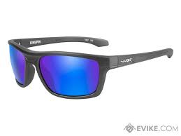Wiley X Kingpin Sunglasses Color Polarized Blue Mirror Lens Matte Graphite Frame