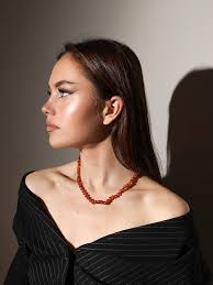 AmberJewelry Colliers d'ambre brute pour adultes