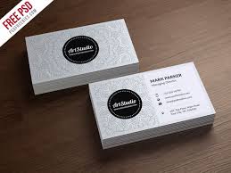 Creative White Business Card Free Psd Psdfreebies Com Business Card Template Design Business Card Template Psd White Business Card