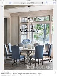 60 Round Table Seats 8 48 Seats 6 Love These Chair Colors French Country Dining Room Country Dining Rooms Farmhouse Dining Rooms Decor