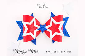 Browse svg vectors about box term. Star Bow Template Svg 4th July Bow Svg Usa Red White Blue 557347 Fabric Crafts Design Bundles