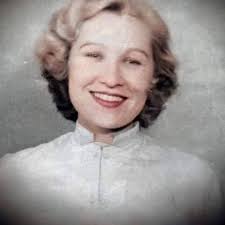 Mother wearing favourite gown from 8th army