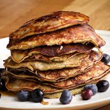 Two 2 Ingredient Blueberry Banana Pancakes Egg Whites Bananas Blueberries Tasty Banana Blueberry Pancakes Recipes Yummy Pancake Recipe