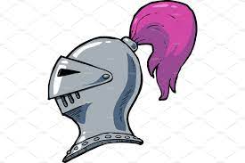 Cartoon Knight Helmet Cartoon Knight Knight Helmet Cartoon Doodle