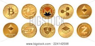 Discover 10 cryptocurrency logo designs on dribbble. Cryptocurrency Logo Vector Photo Free Trial Bigstock