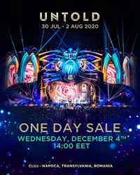 This is a timeline documenting the events of heavy metal in the year 2021. Untold Festival Announces One Day Sale Due To Extremely High Interest In 2020 Edition
