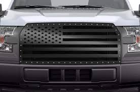 1 Piece Steel Grille For Ford F150 2015 2017 American Flag Solid F150 2015 Ford F150 Ford F150