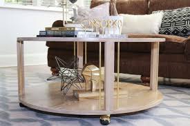 You can leave the legs plain, use corbels or maybe use large round dowels instead of square ones! Diy Round Coffee Table Free Woodworking Plan Com