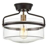 Replacing flush mount ceiling light fixtures is an easy diy project! Ceiling Lights Semi Flush Mount Oiled Rubbed Bronze With Brass Accents Aurora Lighting Flush Mount Ceiling Lights Flush Ceiling Lights Flush Mount Lighting