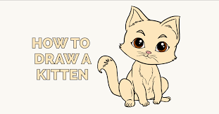 First we'll draw a kitten from scratch, and then we'll convert it to simple shapes, understand the movement, and adjust the shapes to the movement to give them life. How To Draw Kitten Really Easy Drawing Tutorial