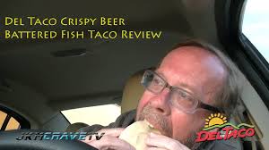 i ate beer battered fried fish tacos with orange chipotle sauce and avocado aioli. Del Taco Crispy Beer Battered Fish Taco Review Youtube