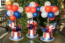 For A Patriotic Memorial Day Table Centerpiece 4th Of July Decorations 4th Of July Party Patriotic Centerpieces