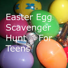 The first and last card obviously must stay in order to start and end the easter egg hunt. Easter Egg Scavenger Hunt For Teens Linda S Lunacy