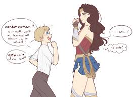 Once your outline is done, outline with a pen or marker and fill in details. Images Of Cartoon Cute Baby Wonder Woman