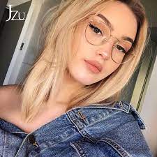 Jzu Fashion Transparent Round Glasses Clear Frame Vintage Women Spectacle Myopia Glasses Men Frame Frames Clearmens Eyewear Frames - Aliexpress