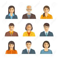 Let's start with the most difficult way to tell the difference: Asian Business People Flat Vector Avatars Business Team Icons Men And Women In Suits Japanese Chinese Korean Young And Senior Characters Company Staff Profile Pictures Simple Cute Happy Faces Royalty Free Cliparts