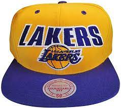 Los Angeles Lakers Gold Purple Two Tone Plastic Snapback Adjustable Hat Los Angeles Lakers Snapback Lakers