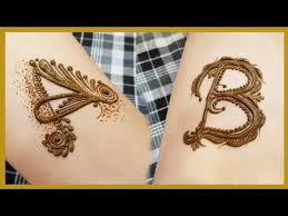 A And B Alphabet Henna Design Tattoo Heena Vahid Youtube Mehndi Designs For Fingers Mehndi Designs For Hands Alphabet Tattoo Designs