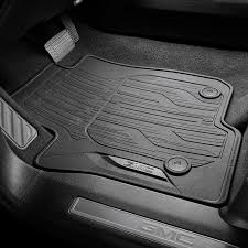 2021 Yukon Floor Mats Black All Weather Front Row Gmc Logo 84503128