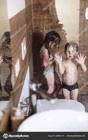 Little Brother Sister Having Fun Taking Shower Stock Photo by  ©anastasia.goryainova 425962718