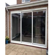 Sliding barn door hardware pulley household door closet roller rail track set. Upvc Triple Track Sliding Patio Doors Sliding Doors