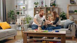 Off of the living room, there is also a small balcony. Happy Family Living Room Stock Video Footage Royalty Free Happy Family Living Room Videos Pond5