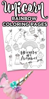 You need to use these photograph for backgrounds printable coloring pages for adults and older kids. Unicorn Rainbow Coloring Pages Kids Free Coloring Pages