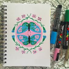 Posca Pen Doodles I Love These Pens Because They Dry Chalky Like Gouache If You Use These Would Love To Hear What Ki Marker Art Pen Illustration Pen Art