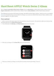 Hard Reset APPLE Watch Series 2 42mm ...