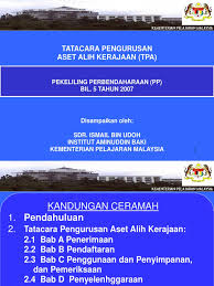 Memastikan semua aset alih kerajaan diuruskan mengikut tatacara yang telah ditetapkan. Pengurusan Aset Alih Terbaru W S 1 Ppt