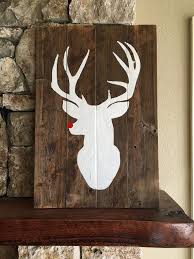 Rustic Recupere Bois Rudolph Signe Signe De Rudolph Christmas Signs Wood Wood Reindeer Rustic Reclaimed Wood