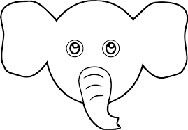 Elephant Face Cartoon Coloring Page Cartoon Coloring Pages Elephant Face Coloring Pages