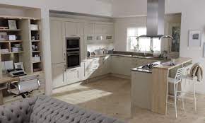 Cabinet doors can be made and decorated to give a complementary look to your kitchen's design. Milbourne Almond Fitted Kitchen Number One Kitchens