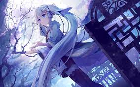 download wallpapers hatsune miku night 4k moon manga vocaloid besthqwallpapers com アニメの壁紙 かわいいアニメガール アニメファンアート
