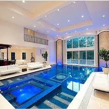 Luxolifestyle On Instagram Indor Pool Picture Via Mansion Kings Leave Them A Like House Luxuryhouse Home Cool Indoor Pool Design Mansions House