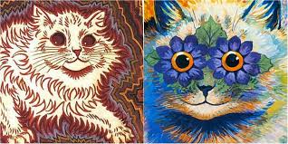 If you click on an image it will slightly enlarge. The Psychedelic Madness Of Louis Wain S Cats Dangerous Minds