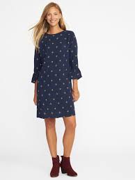 Ruffle Sleeve Shift Dress For Women Old Navy Attractive Dresses Nice Dresses Womens Dresses