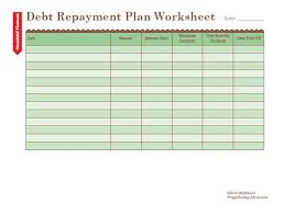Free Printable Debt Repayment Plan Worksheet Debt Repayment Debt Relief Programs Credit Card Debt Relief