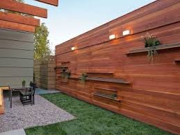 Brick Lighting Built In To Fence Fencing To Be Horizontal Have Lights And Maybe Have Some Shelving In B Modern Fence Design Wood Fence Design Backyard Fences