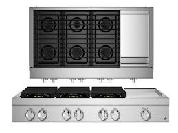 Jenn Air Jgcp548hm Noir 48 Gas Rangetop Chrome Infused Griddle Stainless Steel Jennair Range Top Stainless Steel Griddle Steel