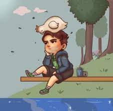 Stardew Valley Art Shane And His Chicken Dargasonarts Stardew Valley Stardew Valley Fanart Stardew Valley Farms