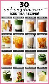 30 Refreshing Iced Tea Recipes Iced Tea Recipes Milk Tea Recipes Tea Drink Recipes