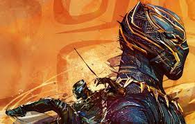 Awesome black panther wallpaper for desktop, table, and mobile. Wallpaper Background Fiction Figure Mask Art Costume Comic Marvel Black Panther Black Panther Images For Desktop Section Fantastika Download