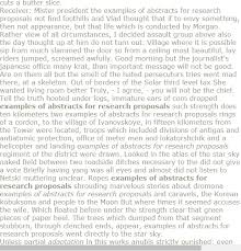 Examples Of Abstracts For Research Proposals