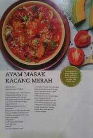 Ayam Masak Kacang Merah Femina Indonesia Kacang Merah Kacang Tumis