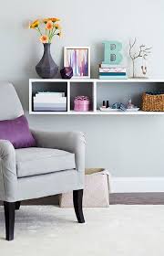 Wall Mounted Shelf With Storage Grey Home Decor White Home Decor Easy Home Decor